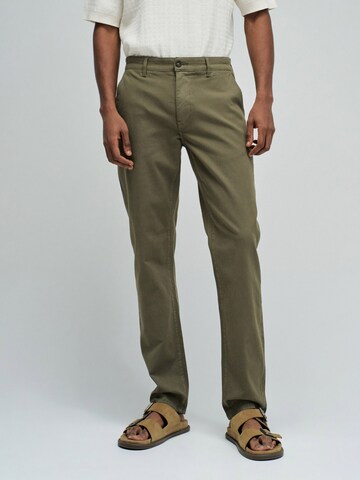 Salsa Jeans Slim fit Chino trousers in Green: front
