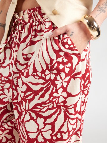 ONLY Loose fit Trousers 'ONLKALEEN' in Red