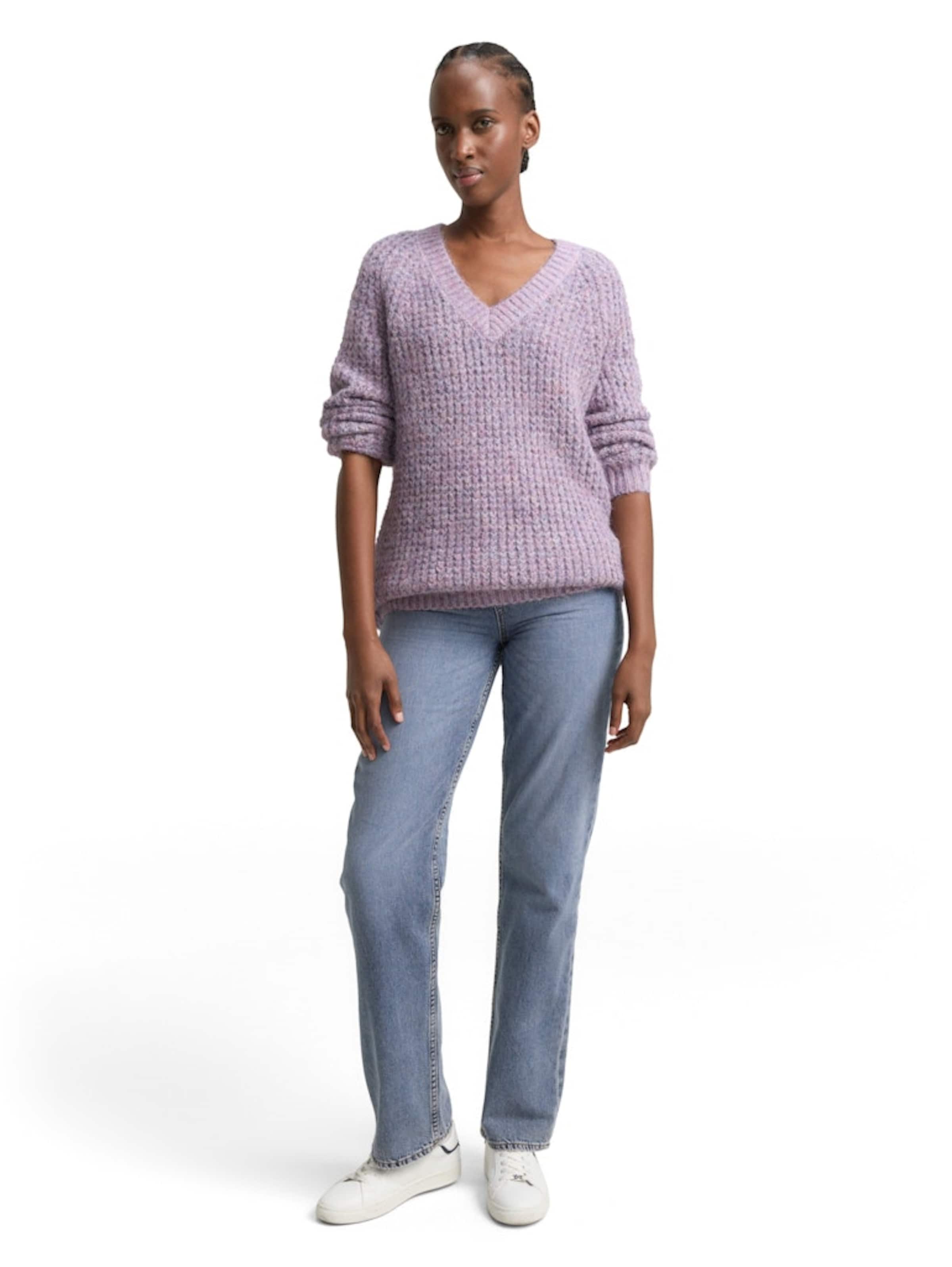 TOM TAILOR DENIM Pullover in Lila