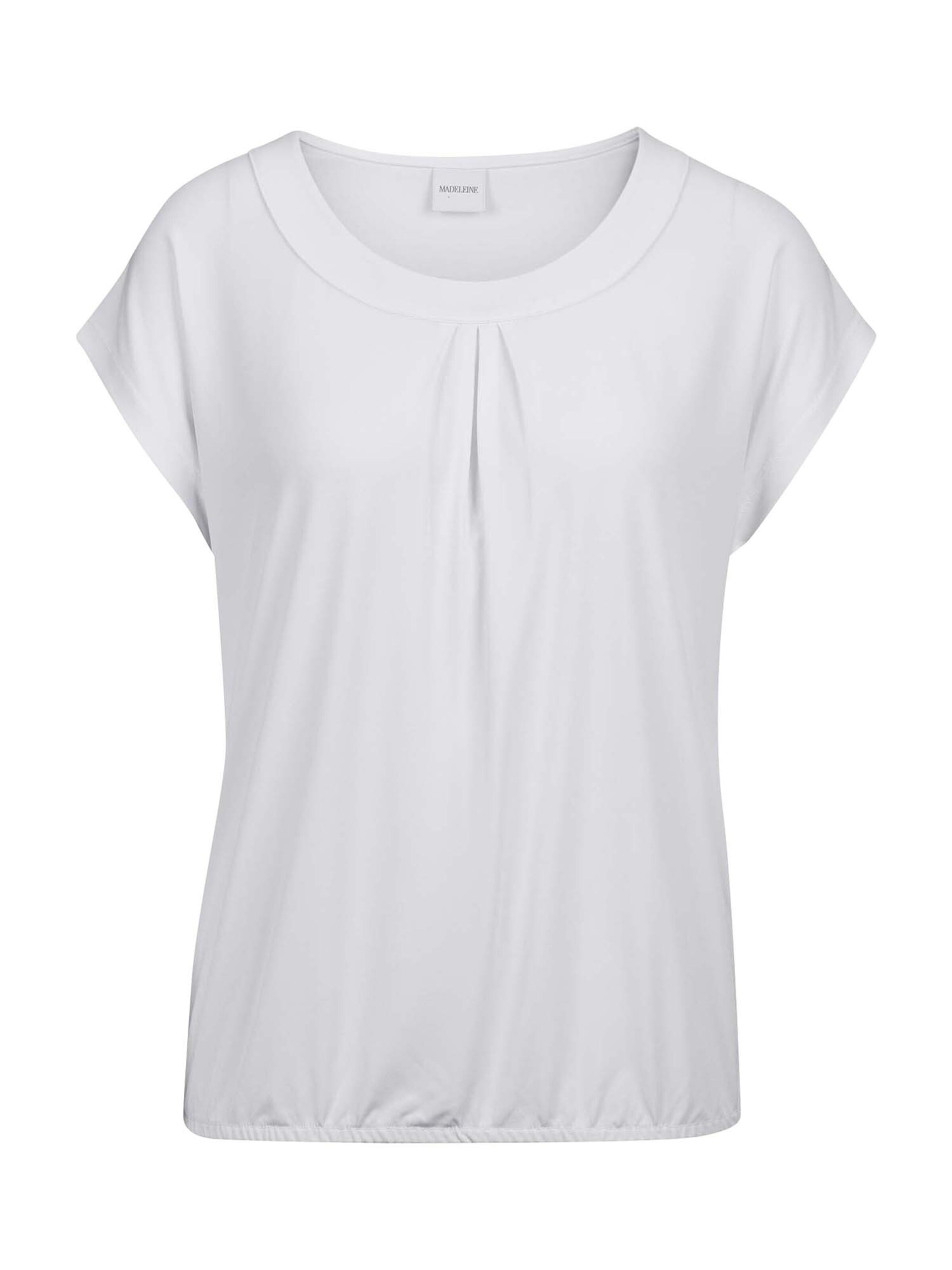 T-shirt MADELEINE en blanc : devant
