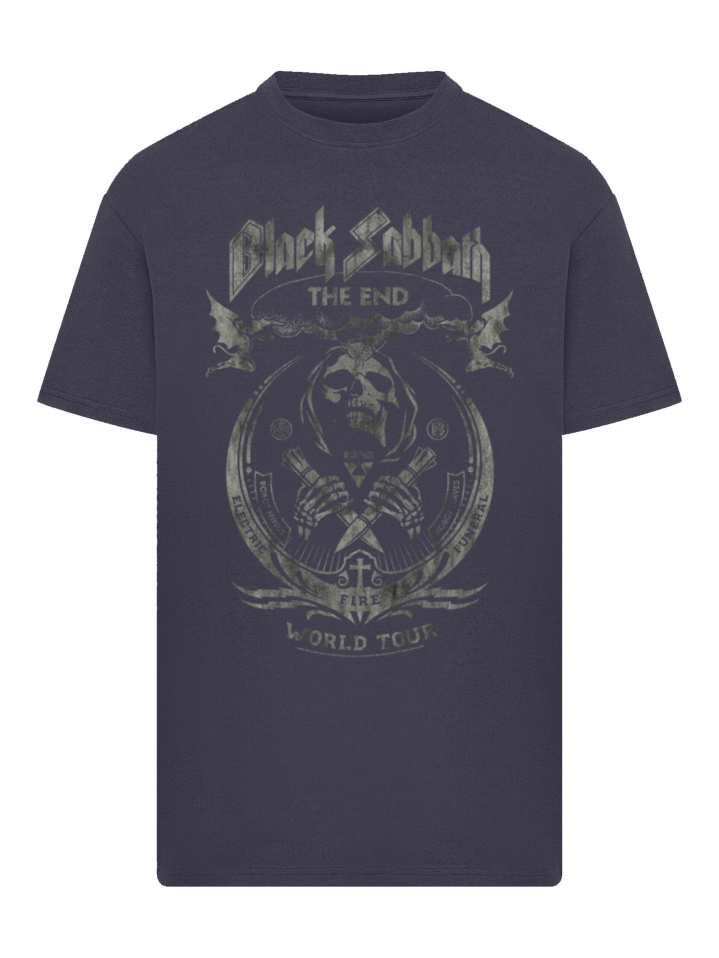 F4NT4STIC Shirt 'Black Sabbath The End World Tour' in Blue: front