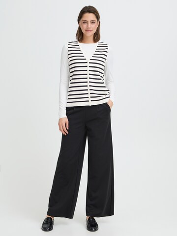 ICHI Πλεκτό γιλέκο 'IHLULS' σε λευκό