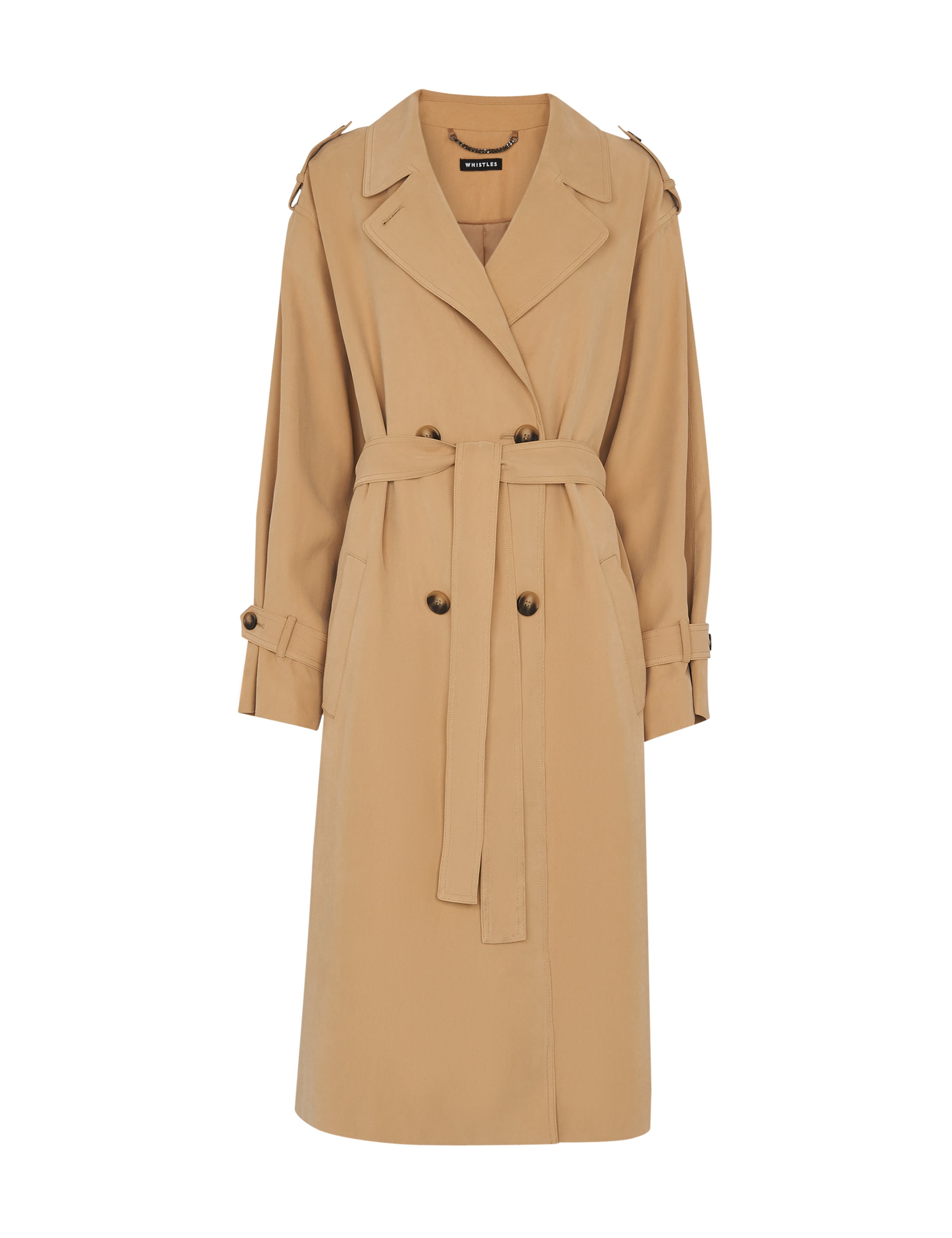 Whistles Between-Seasons Coat 'Riley' in Beige: front