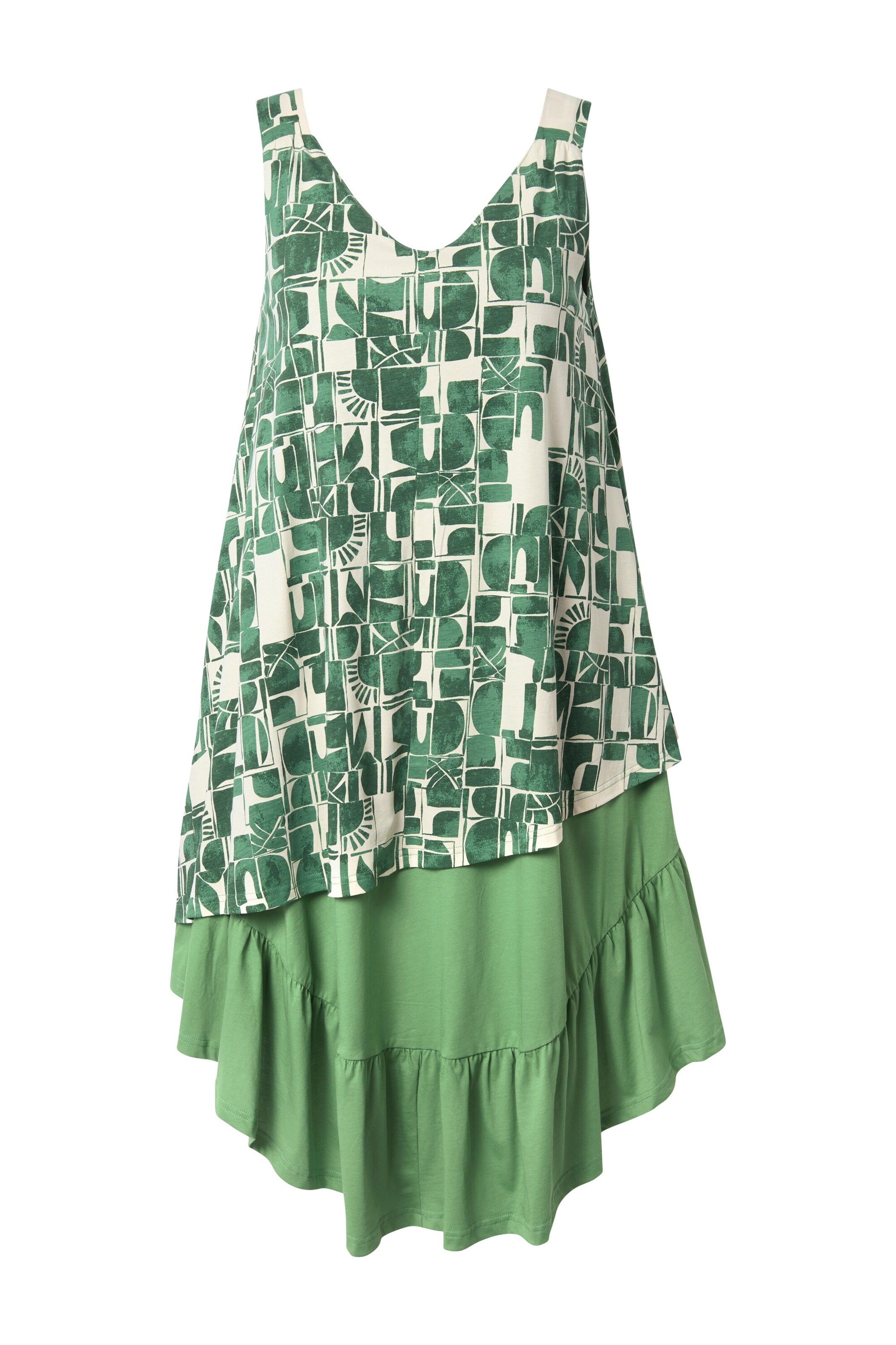 Ulla Popken Kleid in Grün: Vorderseite