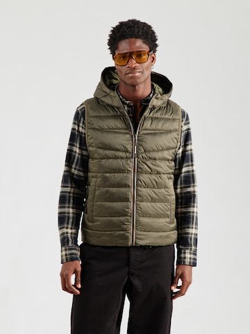 JACK & JONES Жилетка в Зеленый: спереди
