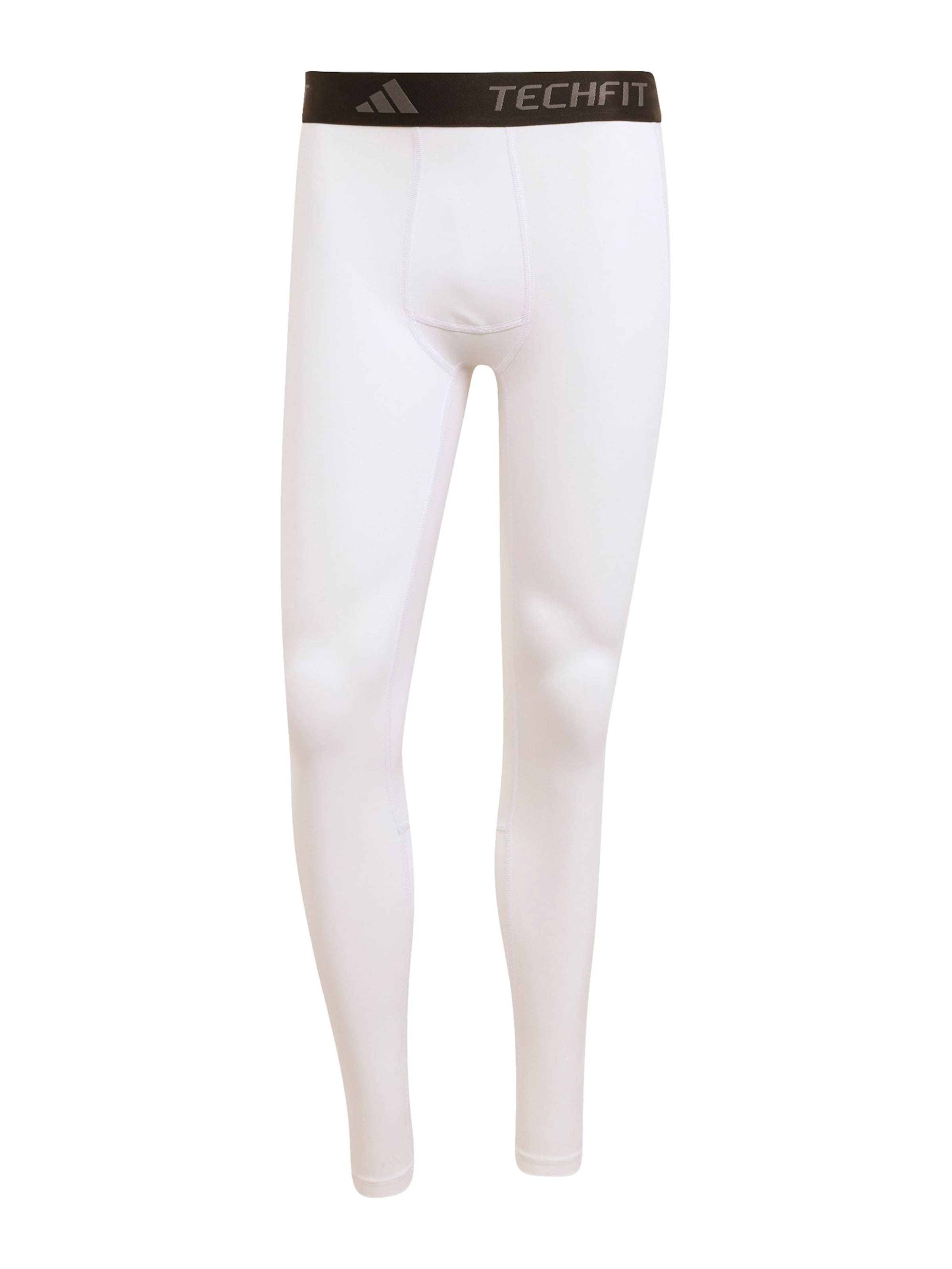 ADIDAS PERFORMANCE Skinny Παντελόνι φόρμας σε λευκό: μπροστά