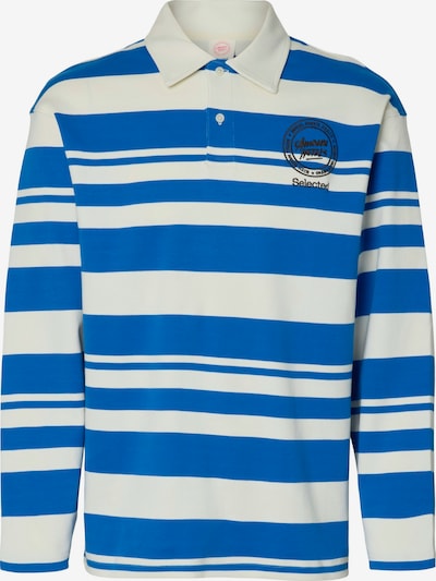 Marškinėliai 'SLHRELAXJACK' iš SELECTED, spalva – mėlyna / kiaušinio lukšto spalva, Prekių apžvalga