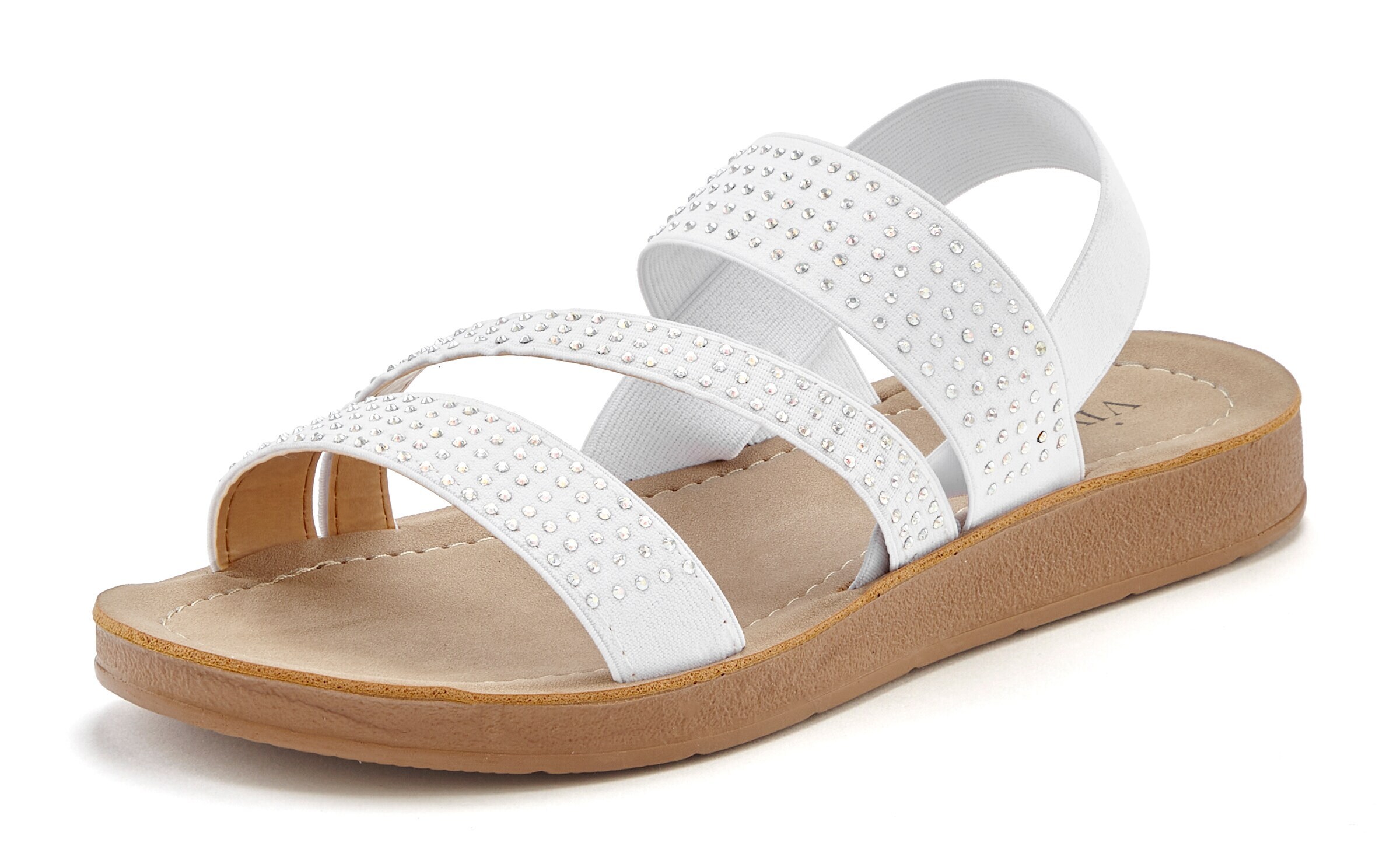 VIVANCE Sandals in White: front