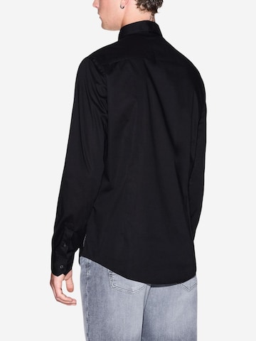 Regular fit Camicia '8NZC31 ZN28Z' di ARMANI EXCHANGE in nero