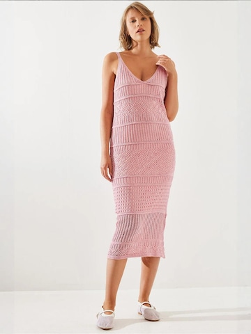 Bianco Lucci Strickkleid in Pink