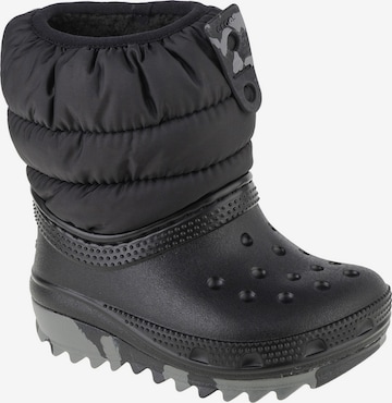 Crocs Snowboots 'Classic Neo Puff Boot Toddler' in Schwarz: Vorderseite