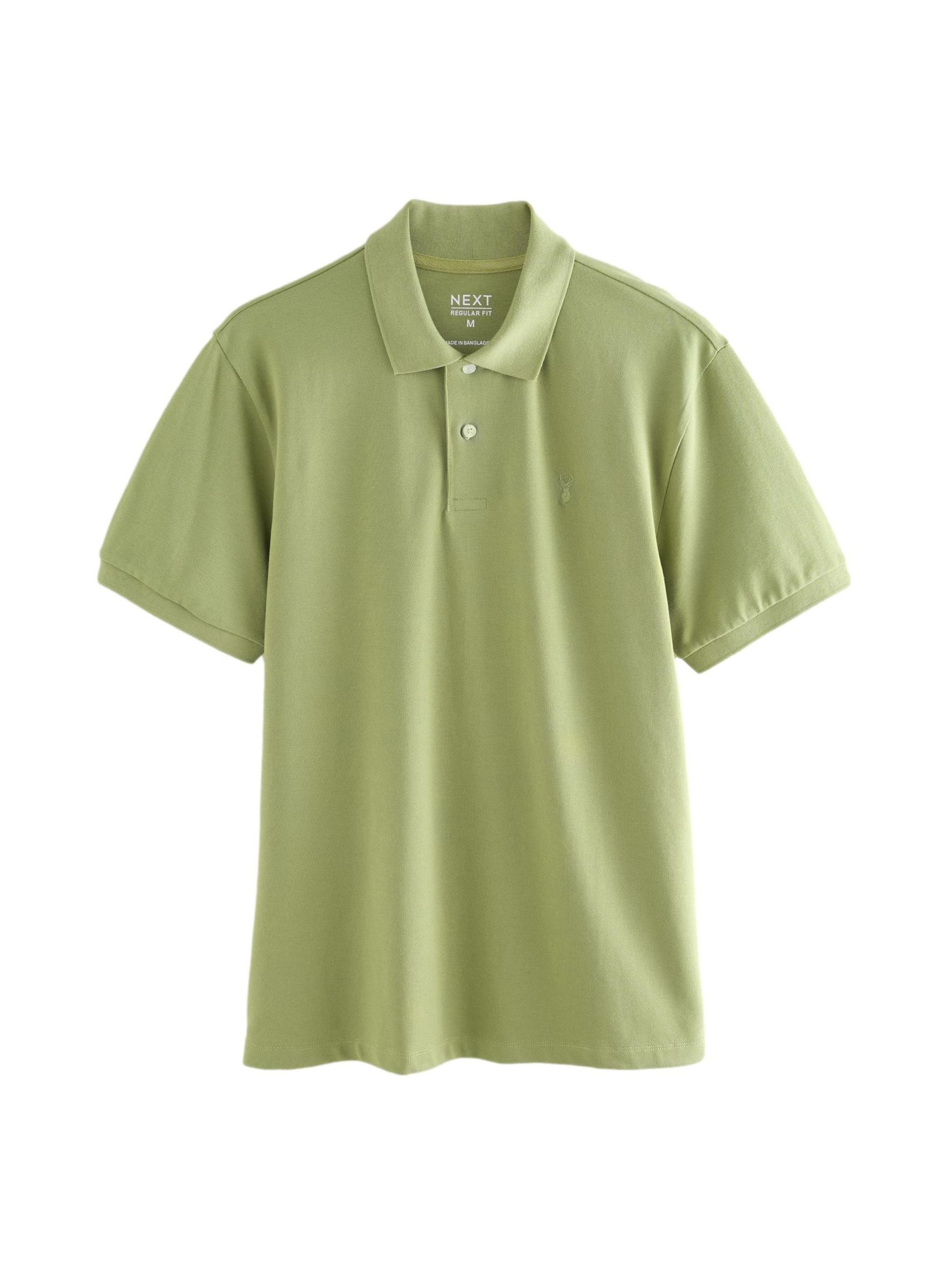 T-Shirt 'Piqué' Next en vert : devant