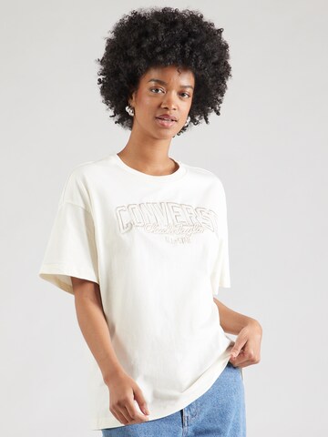 T-shirt 'RETRO CHUCK' CONVERSE en blanc : devant