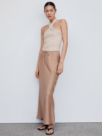 MANGO Sticktop 'REPLIK' i beige