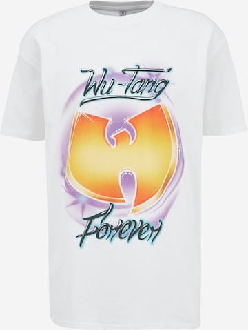 Maglietta 'Wu Tang Forever' di Mister Tee in bianco: frontale