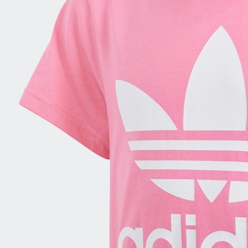rožinė ADIDAS ORIGINALS Marškinėliai 'Trefoil'