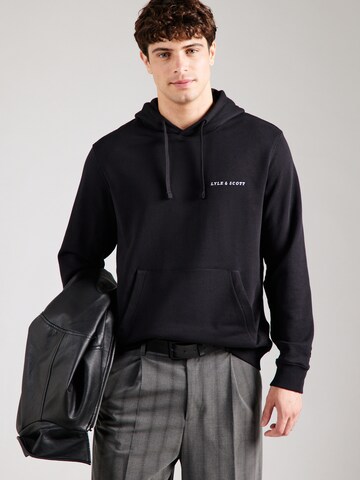 Lyle & Scott - Sweatshirt em preto: frente