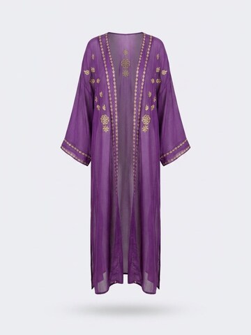 Miss June Kimono 'Kimono Long Bethany' i lilla