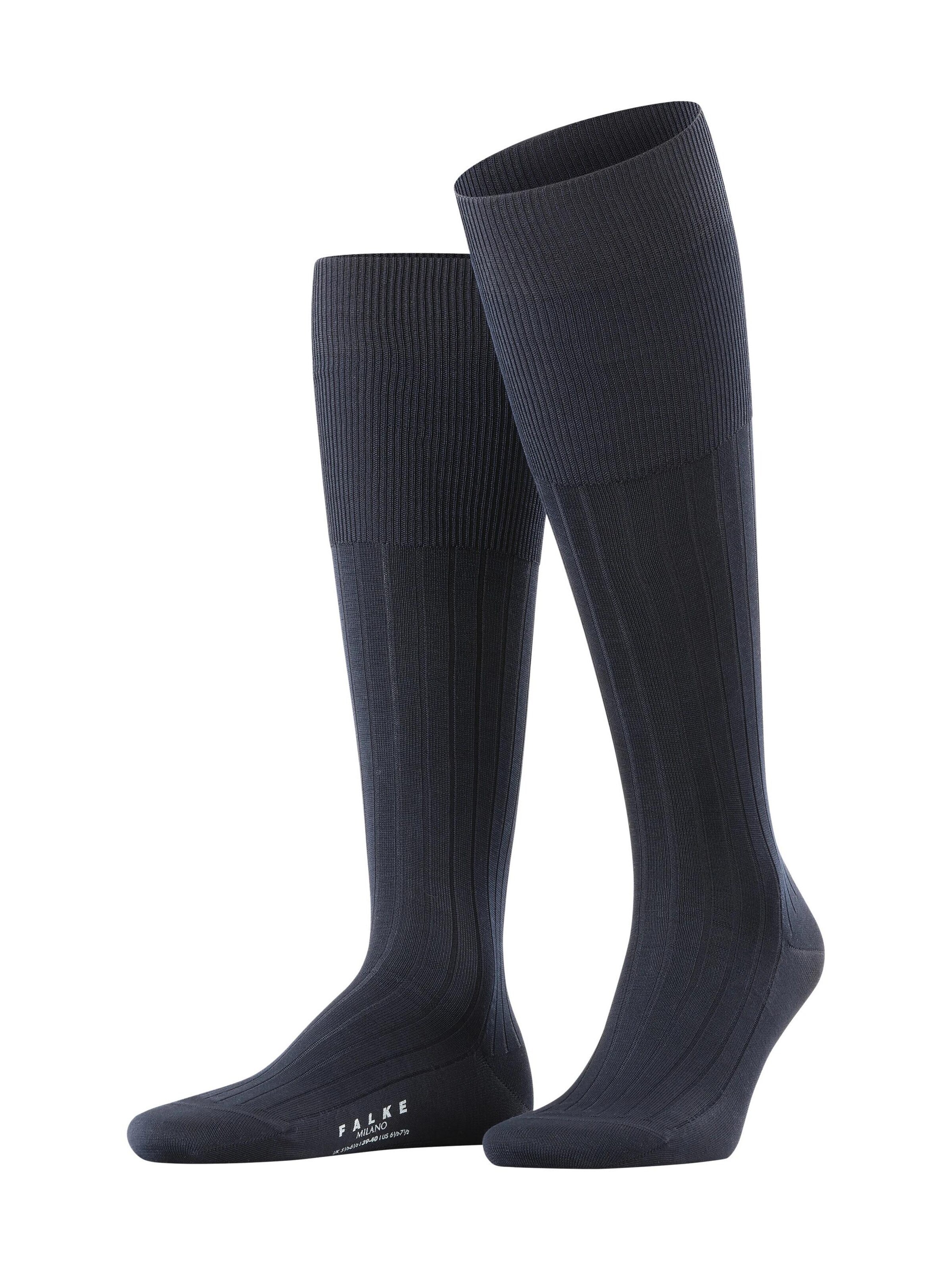 FALKE Kniestrümpfe 'Milano'‌‌‌‌‌‌‌‌ in Blau: Vorderseite