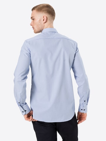 ETERNA Slim fit Button Up Shirt in Blue