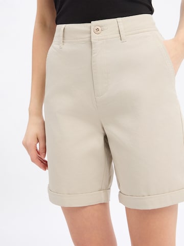 Marie Lund Regular Trousers 'Bermuda' in Beige