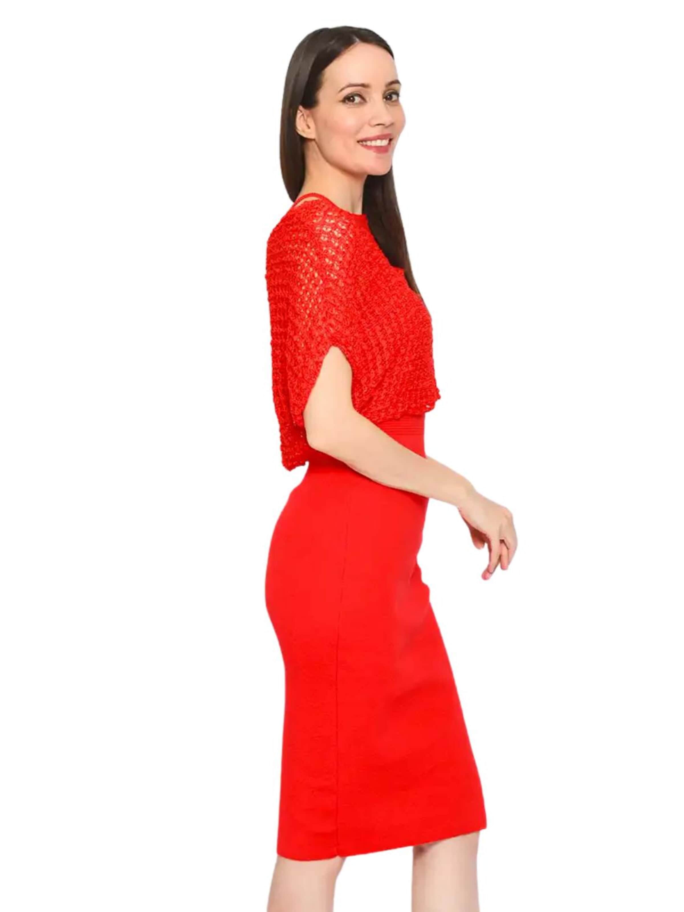 Süel knitwear - Top de punto 'Summer 3D' en rojo