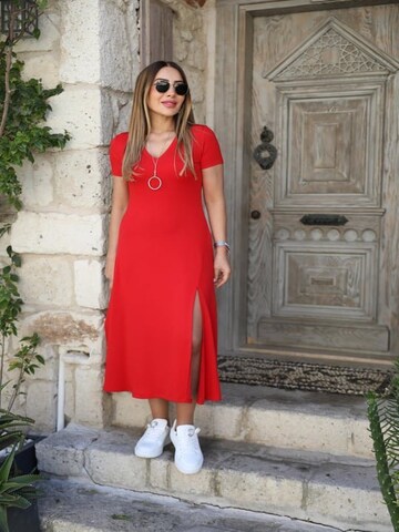 Robe JANE's en rouge