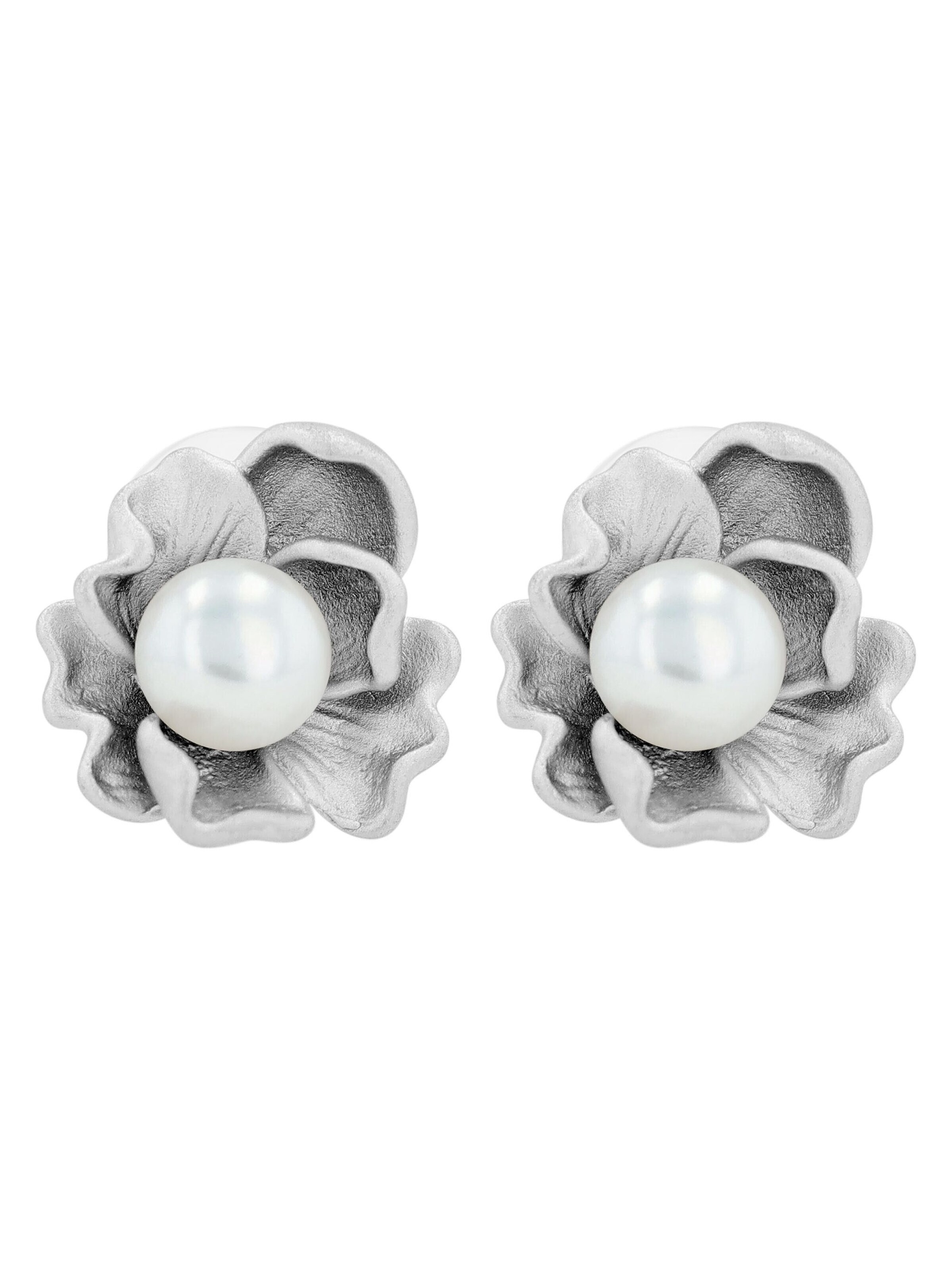 Akzent Earrings '"Pahul" aus 925 Sterlingsilber, rhodiniert, langlebig' in Silver: front