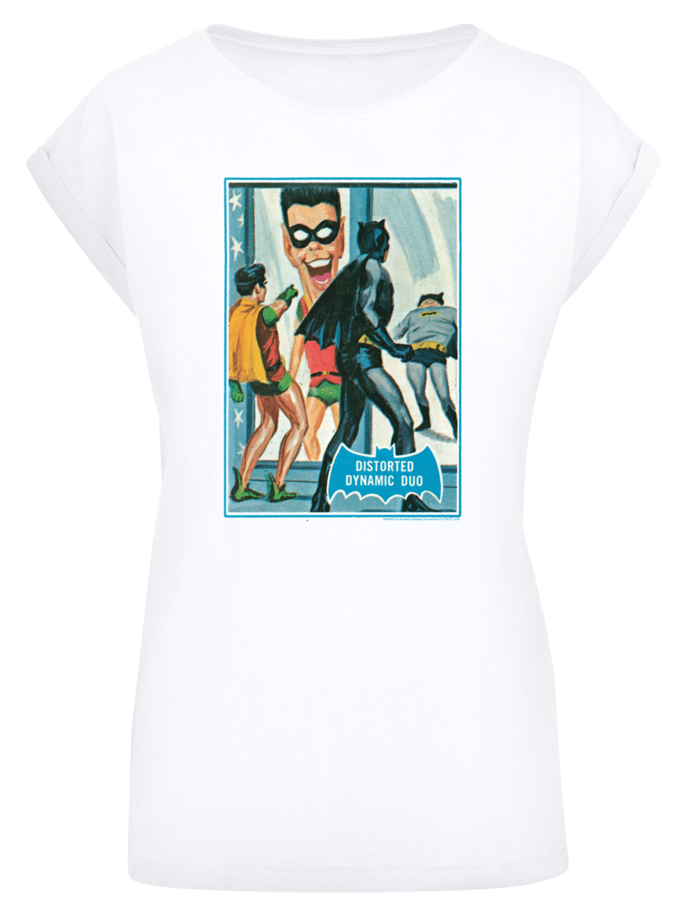 F4NT4STIC Shirt 'DC Comics Batman TV Series Dynamic Duo' in Wit: voorkant