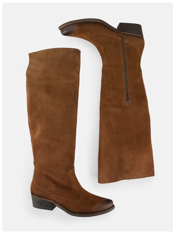Felmini Wide Fit Boots 'West' in Brown