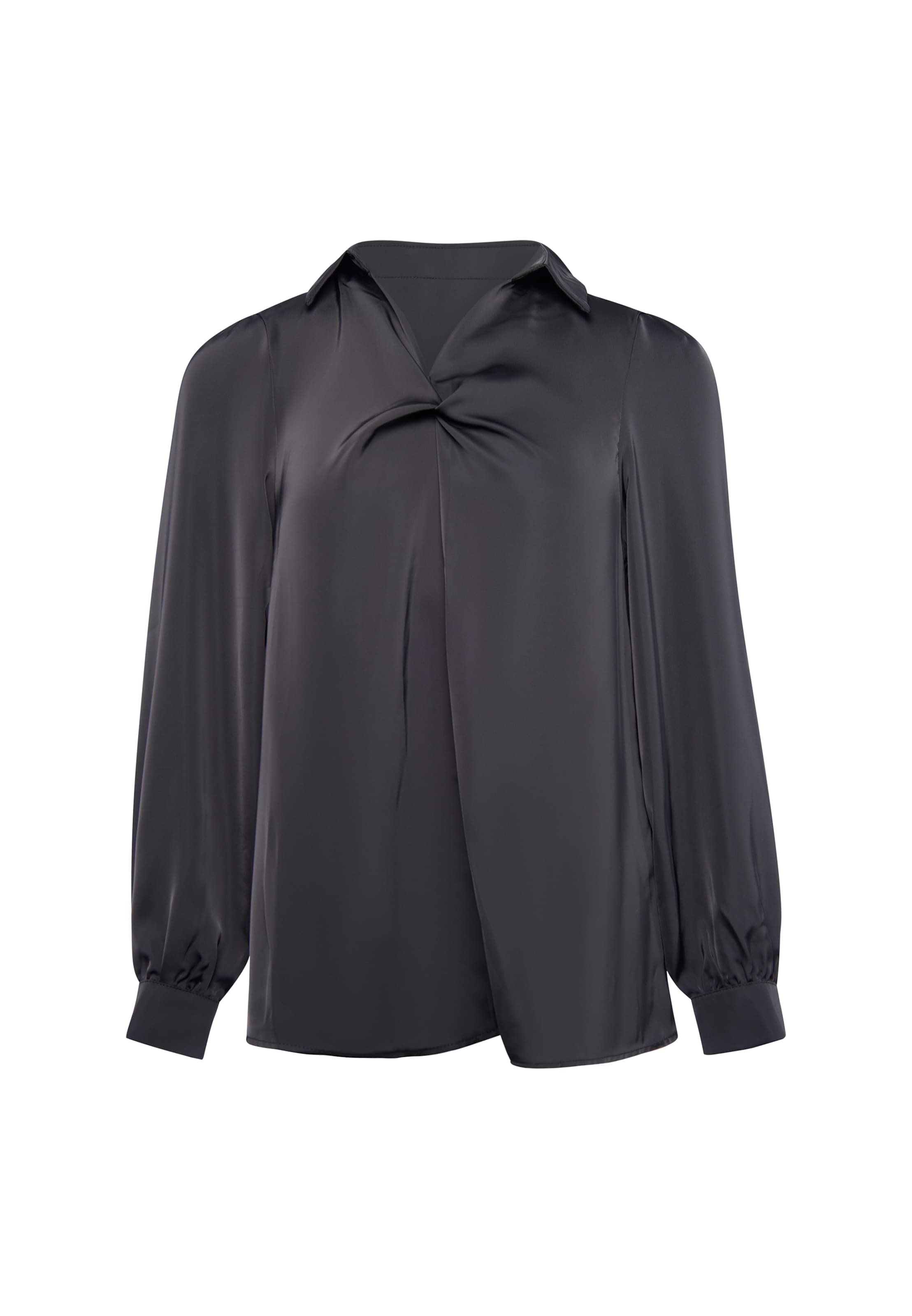 usha BLACK LABEL Blouse in Zwart: voorkant