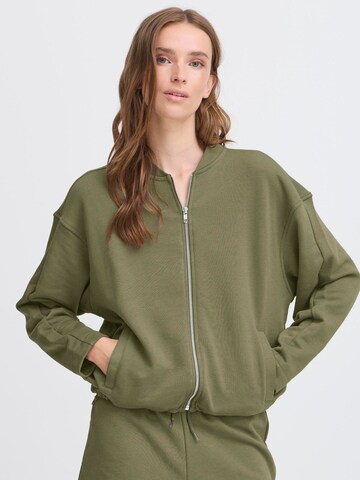 ICHI Sweatvest ' IHMSKYLA CA ' in Groen