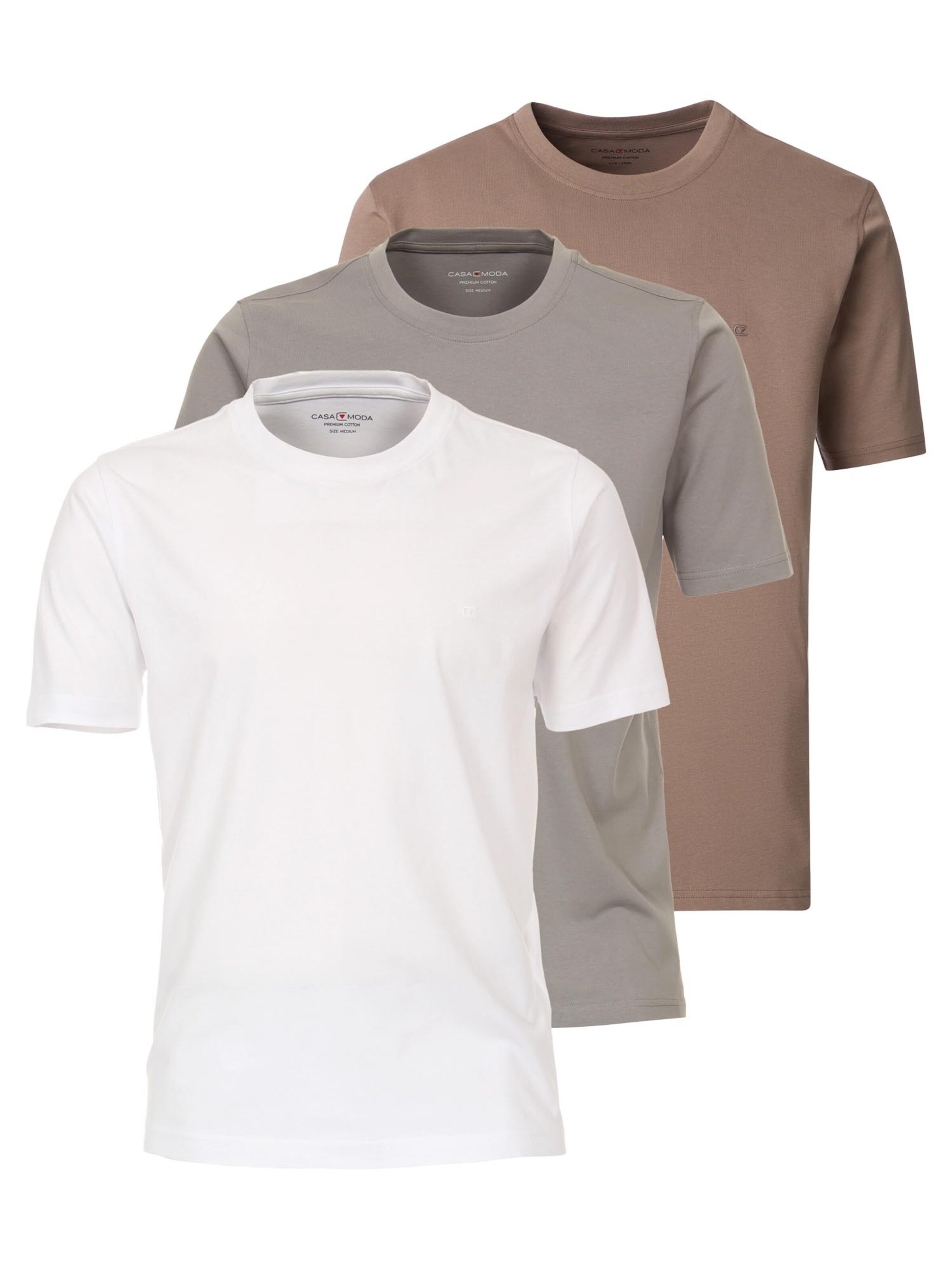 CASAMODA Shirt 'Basic' in Silver: front