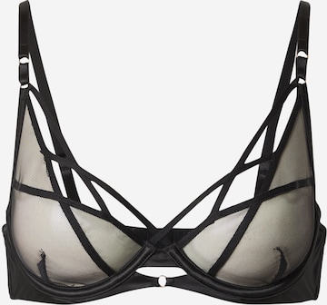 HunkemöllerTrokutasti Grudnjak 'JANA' - crna boja: prednji dio