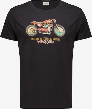 T-Shirt 'Gasoline' Deeluxe en noir : devant