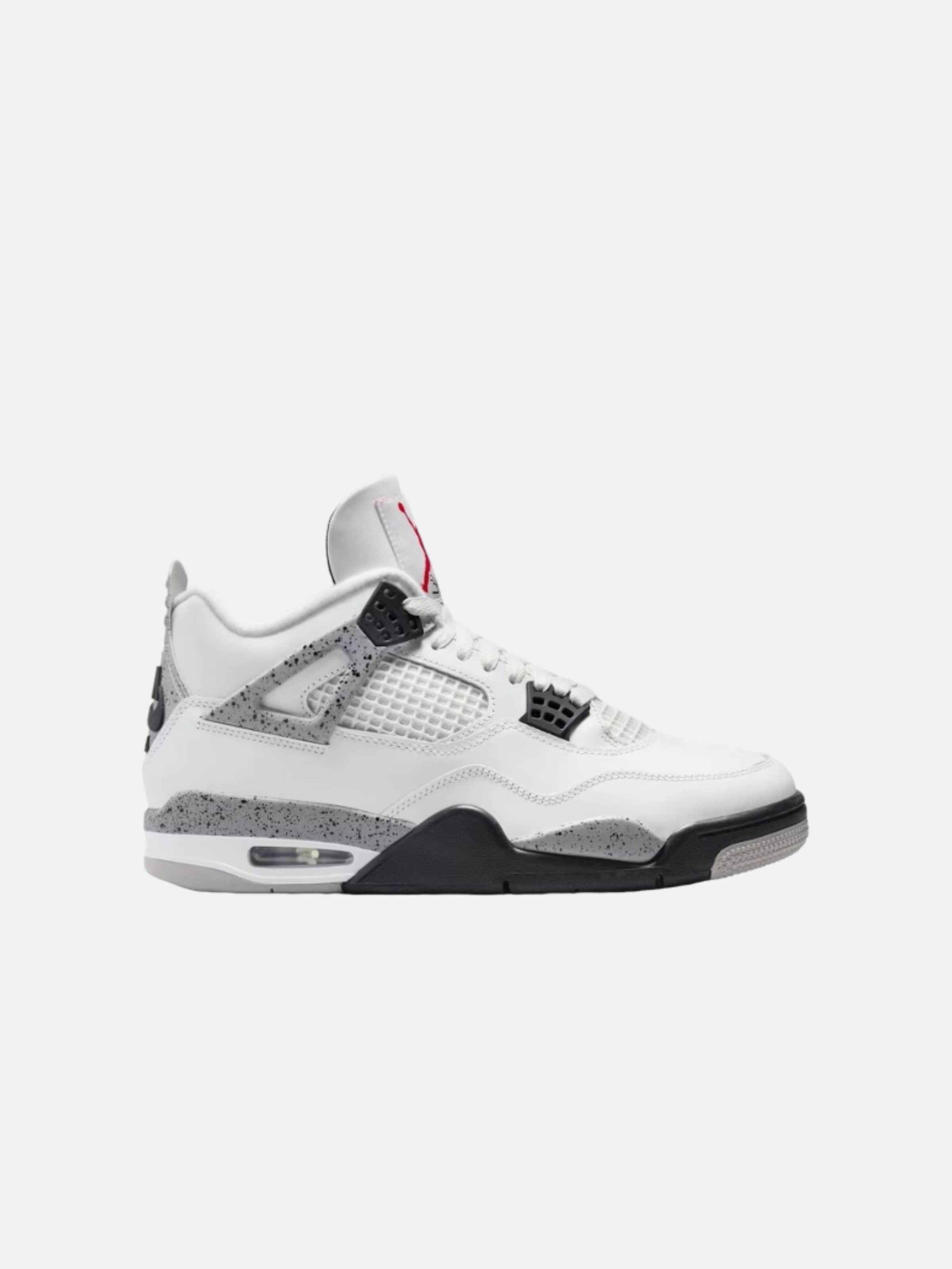 Jordan Baskets hautes 'Air Jordan 4 Retro White Cement (2025)' en 38 en blanc, Vue avec produit