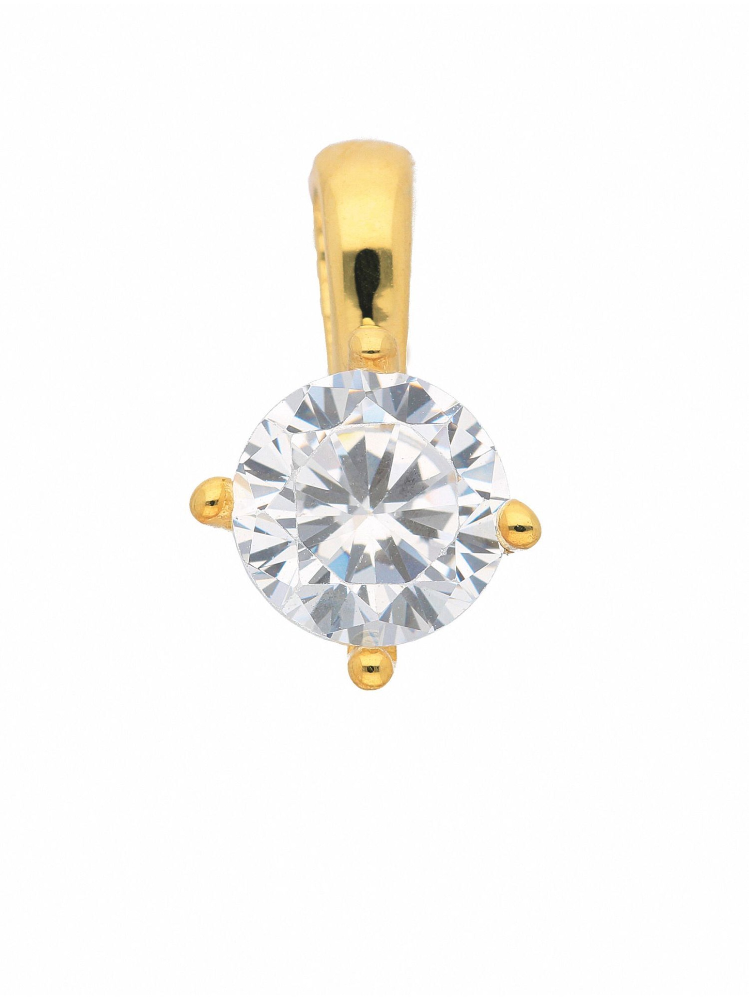Adelia´s Pendant in Gold: front