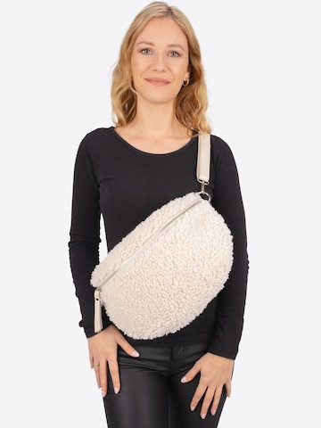 Sacs banane 'Fluffy' Seasons of April en beige : devant