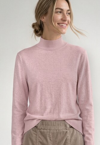STREET ONE Basic Pullover mit Turtle Neck in Pink: Vorderseite