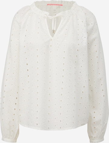 QS Blouse in Beige: voorkant