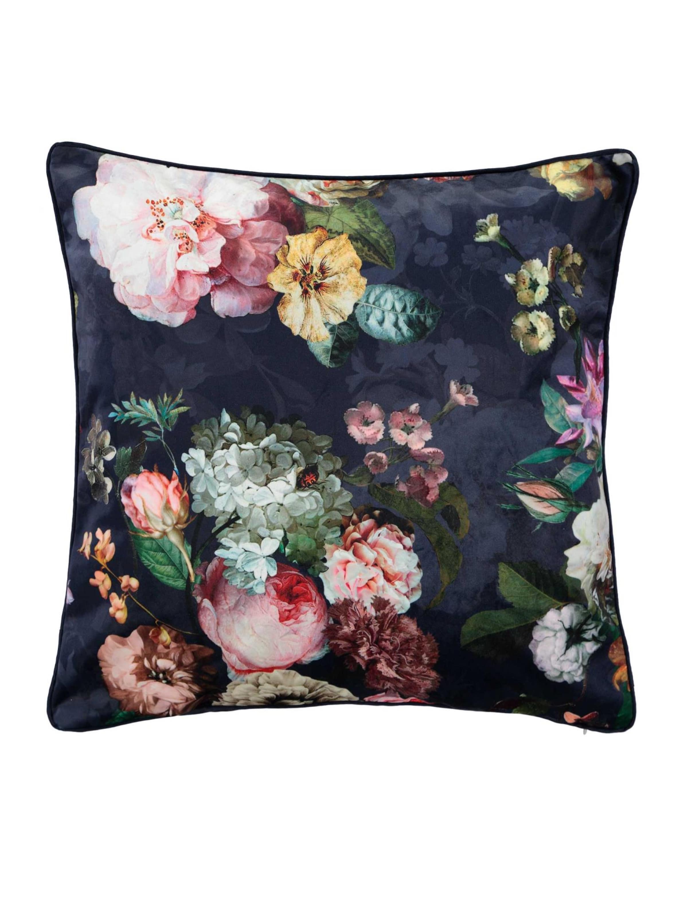 ESSENZA Pillow 'Fleur' in Blue: front