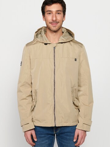 KOROSHI Between-Season Jacket in Beige: front