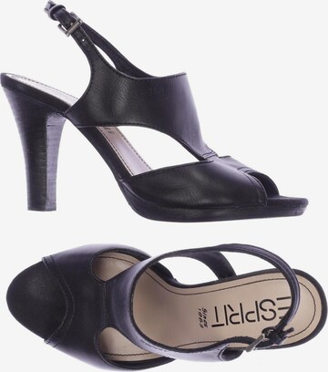 ESPRIT Sandals & High-Heeled Sandals in 38 in Black: front