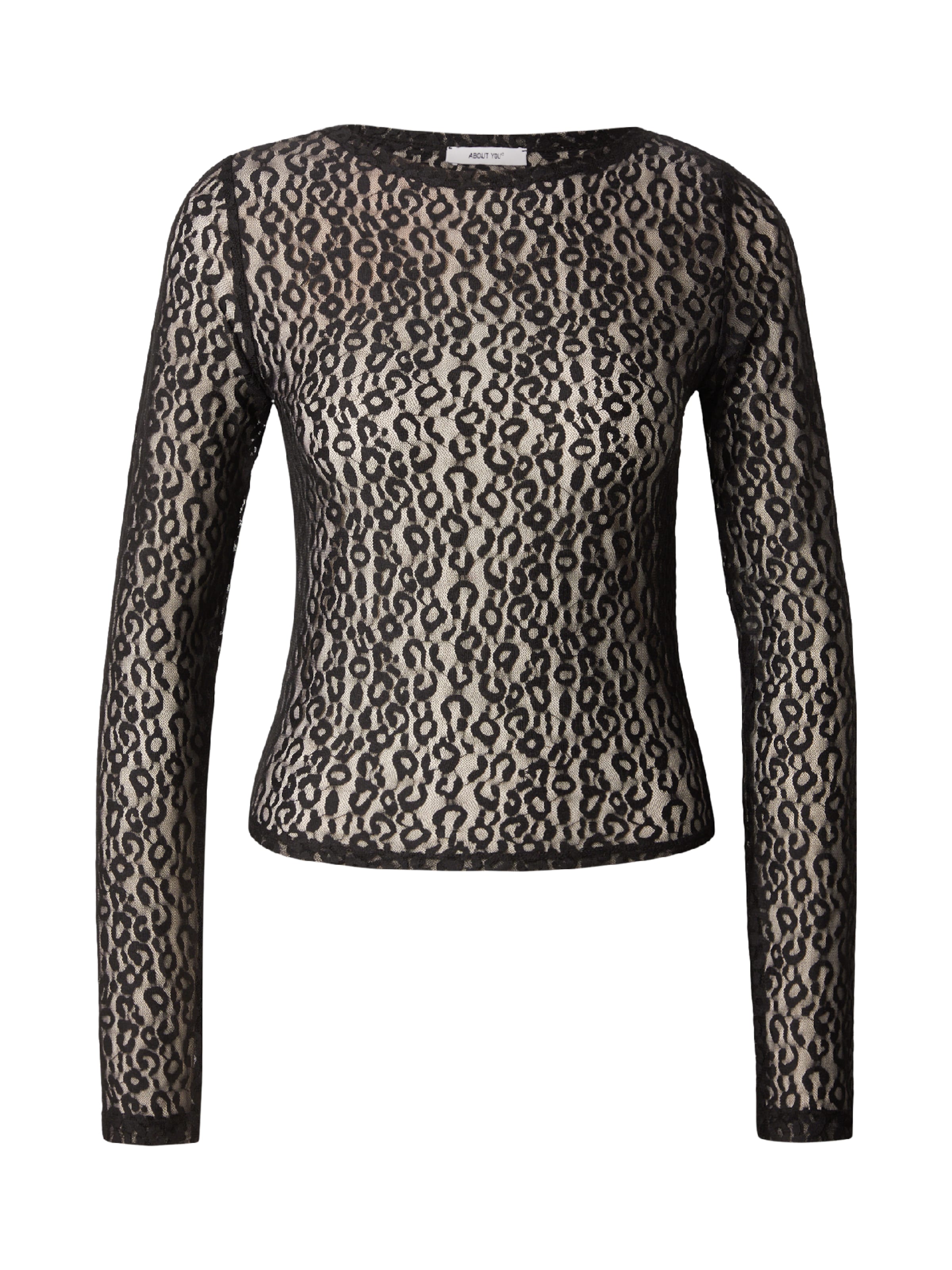 T-shirt 'Charleen' ABOUT YOU en noir : devant