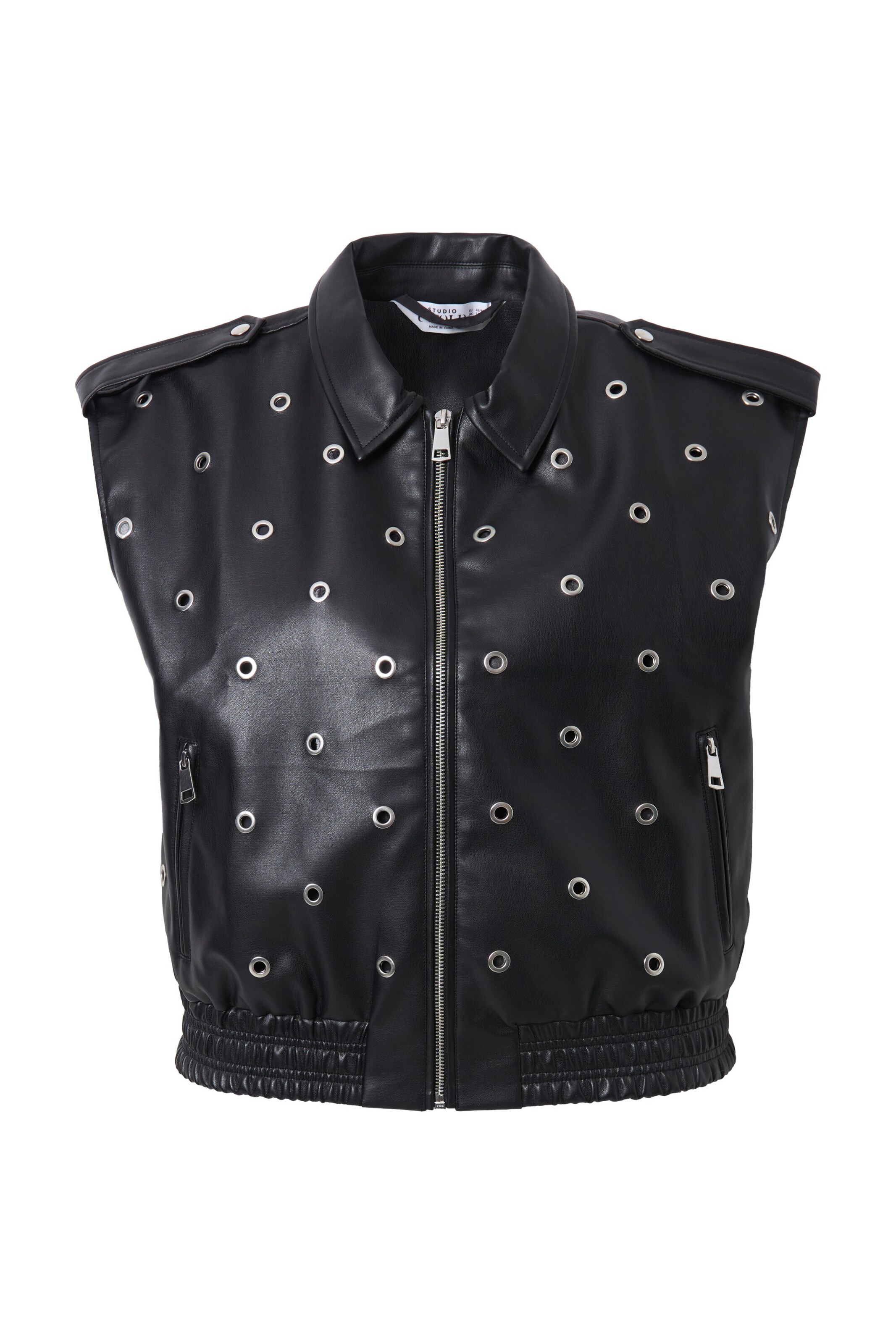 Studio Untold Vest in Black: front