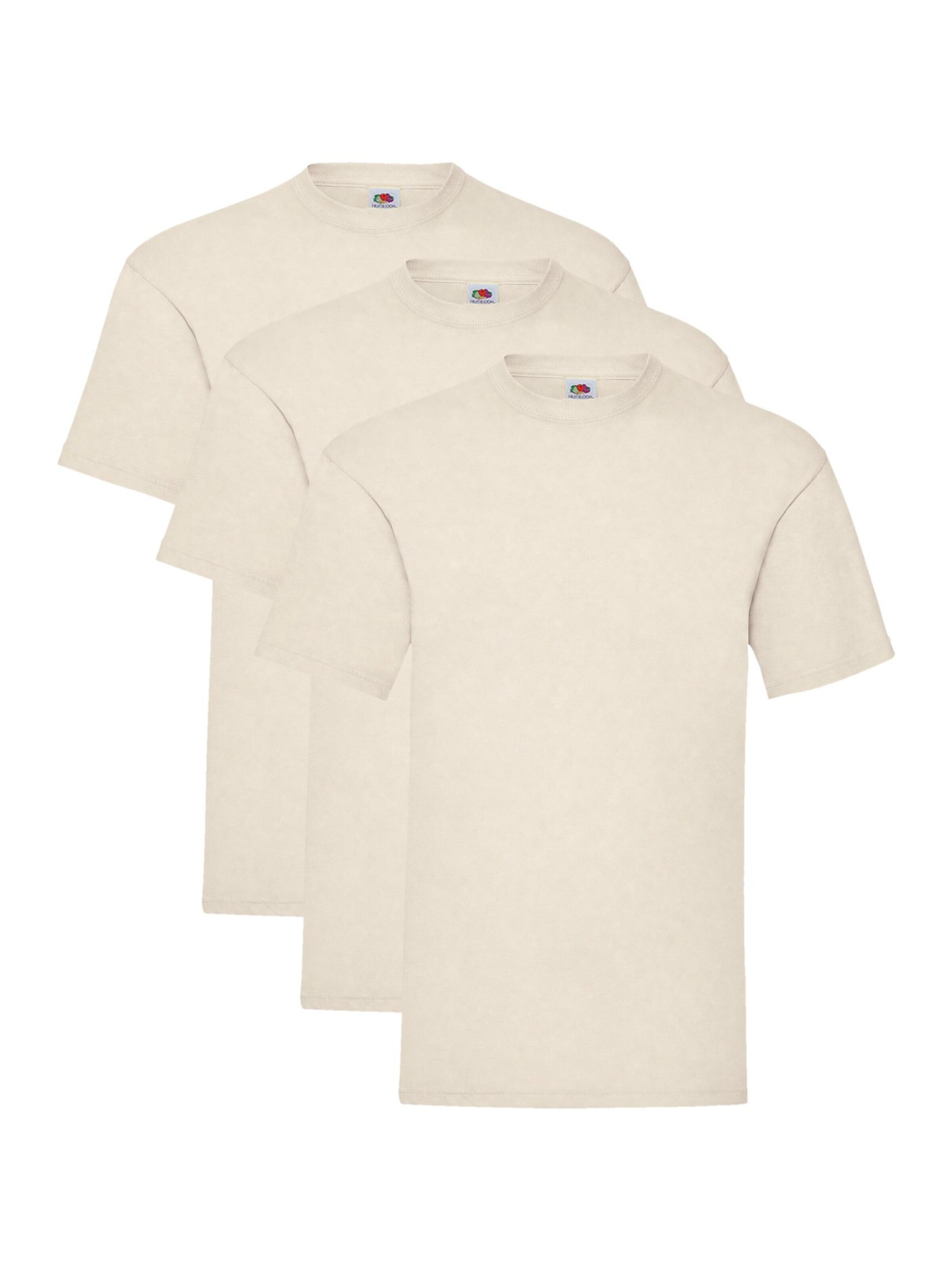 FRUIT OF THE LOOM Shirt 'T-shirt 3-pack' in White: front
