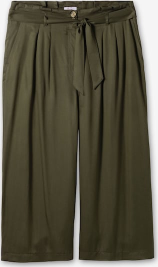 SHEEGO Pleat-front trousers in Olive, Item view