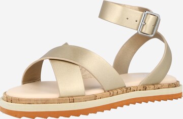 BULLBOXER Strap Sandals in Gold: front