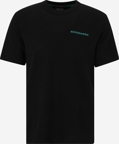 SCOTCH & SODA T-Shirt in türkis / schwarz, Produktansicht