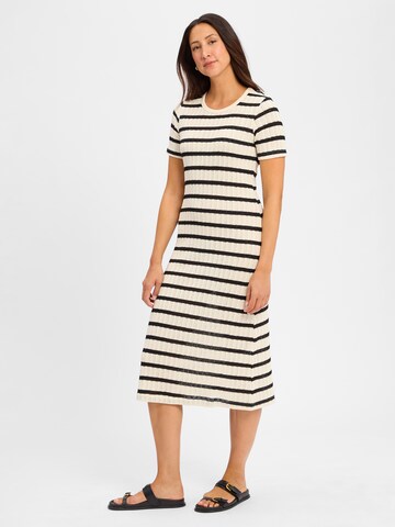 Marie Lund Kleid in Beige: Vorderseite